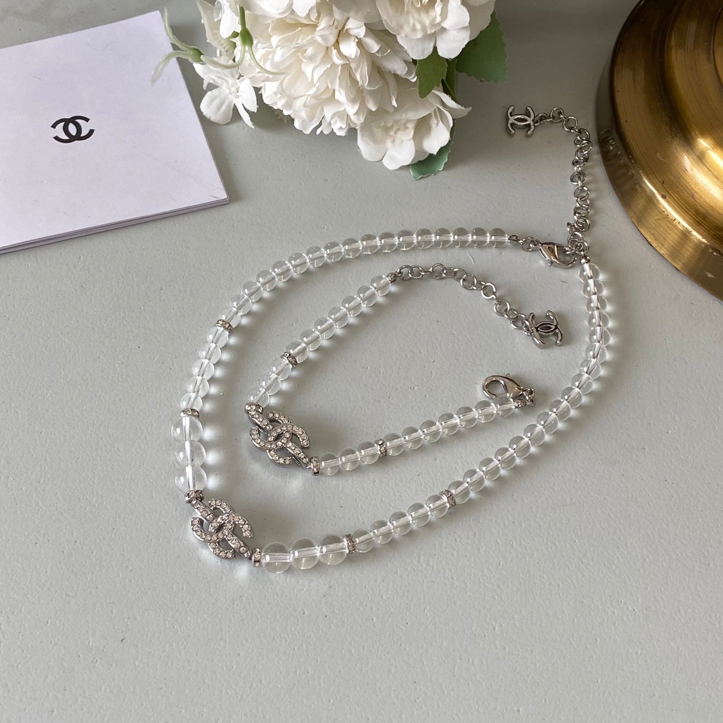 Glass Bead Bracelet and Necklace