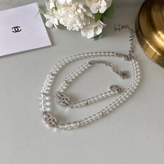 Glass Bead Bracelet and Necklace
