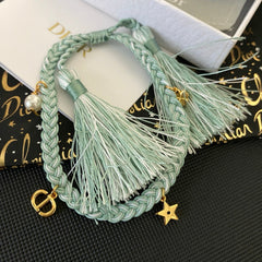 Tassels Braided Star Pendant Bracelet
