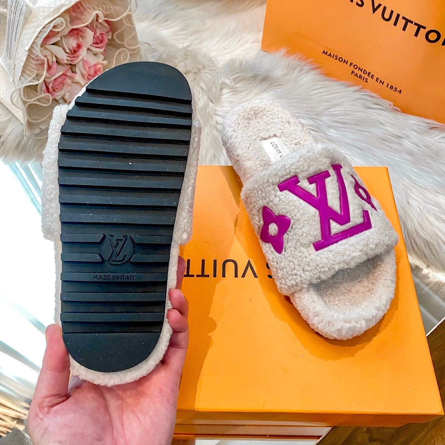 4 Colors Couple Lambswool Slippers