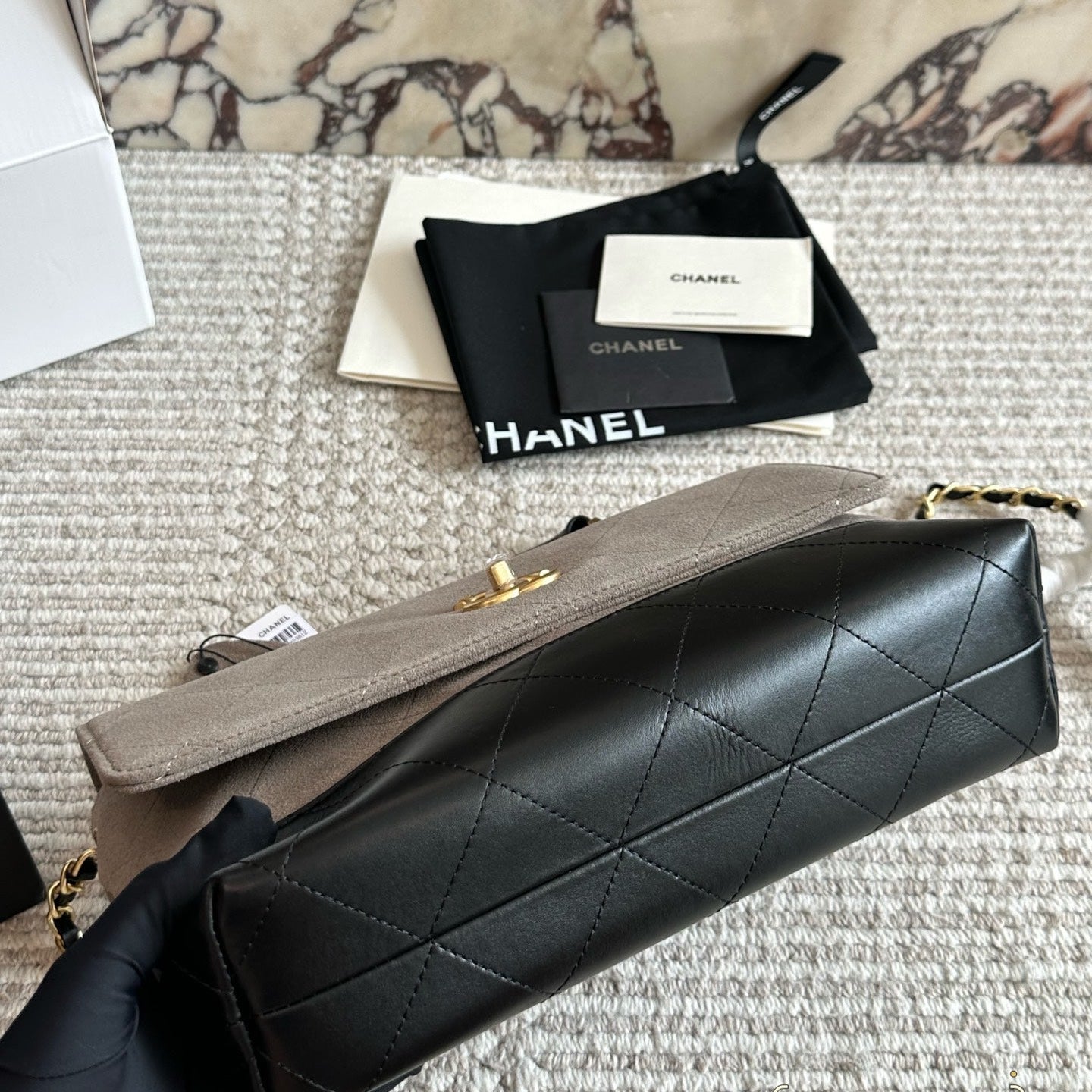 Cowhide leather crossbody bag