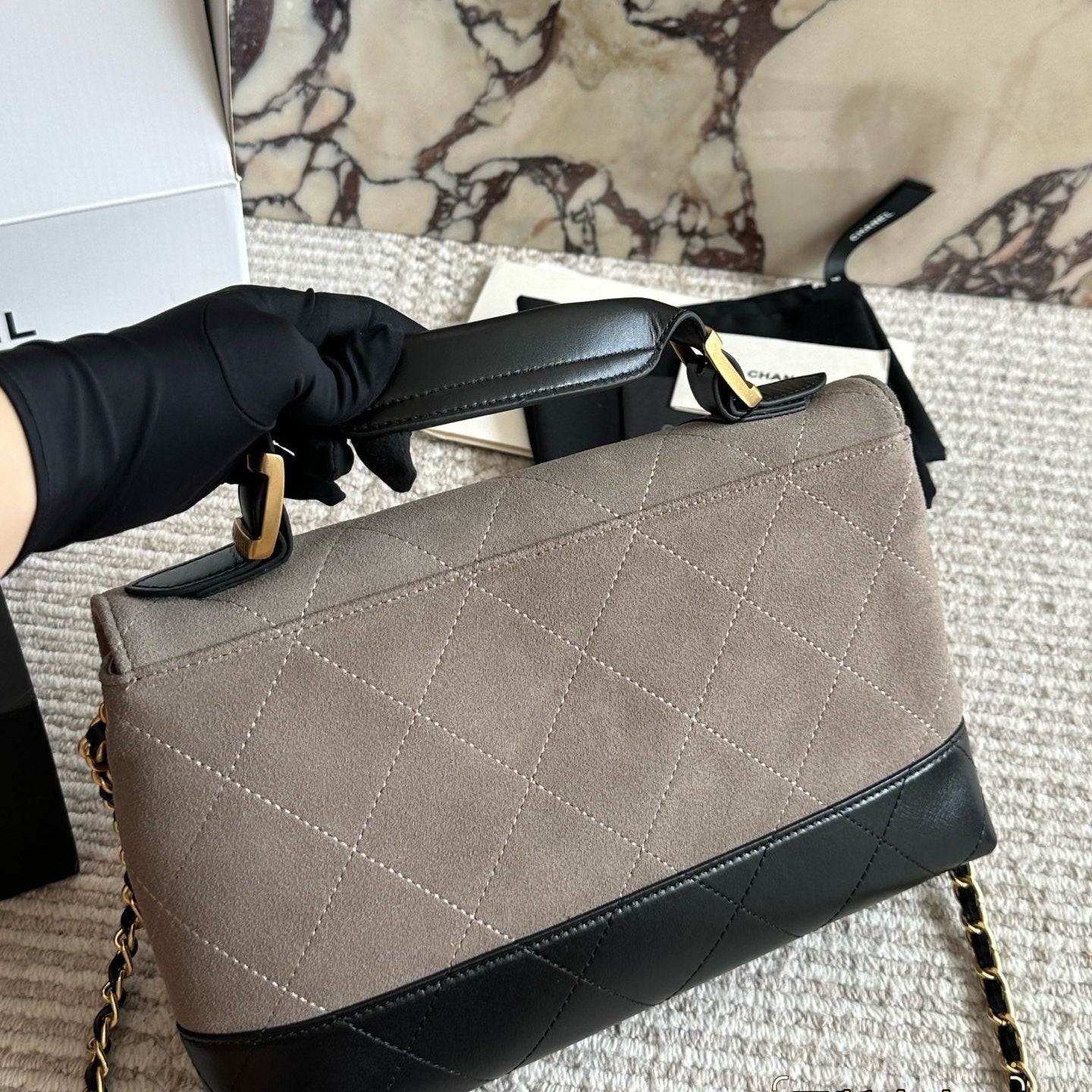 Cowhide leather crossbody bag