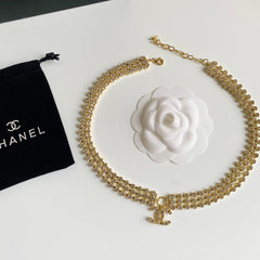 Multi-layer diamond necklace