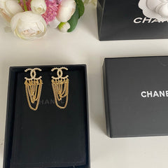 Versatile Tassel Pearl Earrings
