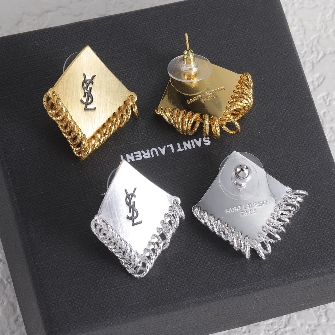 Diamond Tassel Earrings