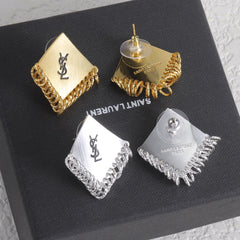 Diamond Tassel Earrings