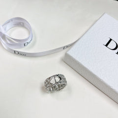 Stylish Silver Monogram Ring