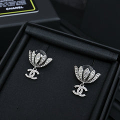 Crown Full Diamond Earrings
