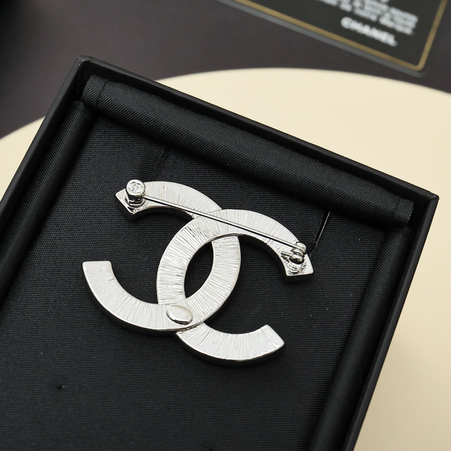 Pearl Diamond Silver Brooch