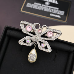 Butterfly Diamond Brooch