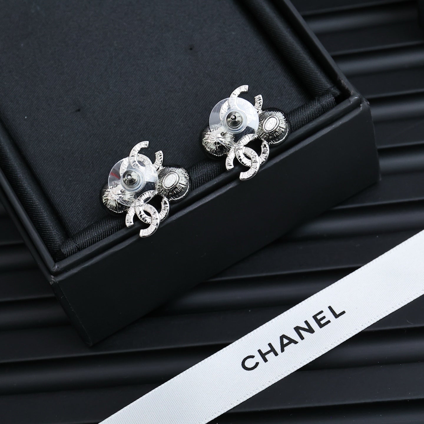 Square Letter Pearl Earrings