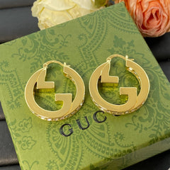 Openwork Monogram Diamond Earrings
