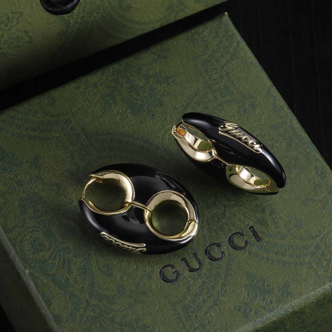 Personalized Enamel Earrings