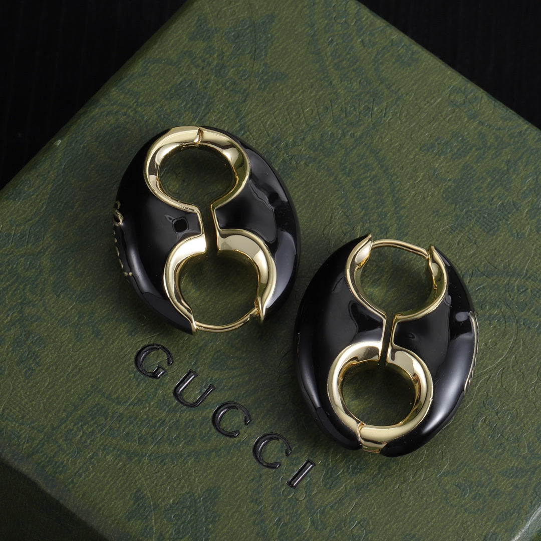 Personalized Enamel Earrings
