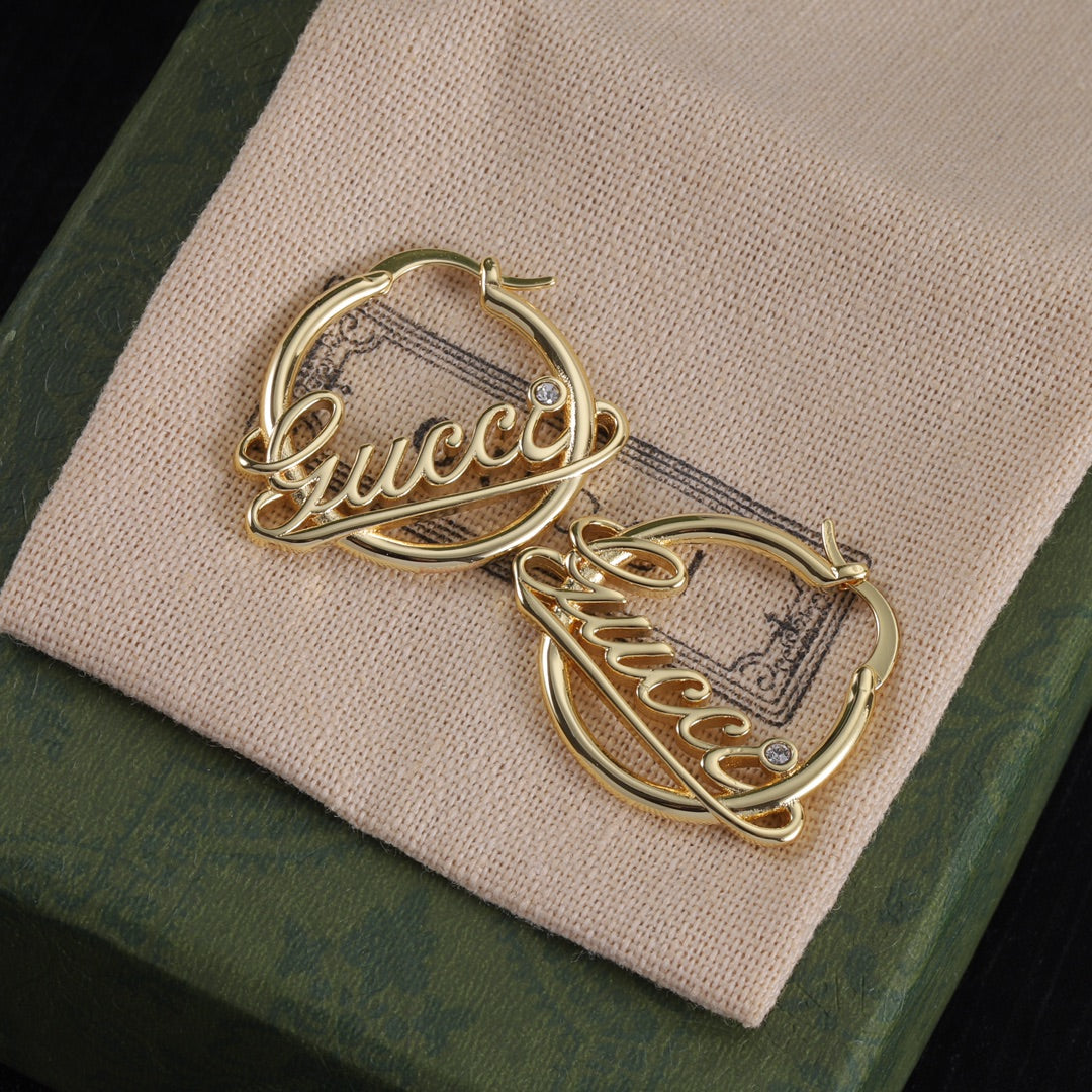 StylishHoop Letter Earrings