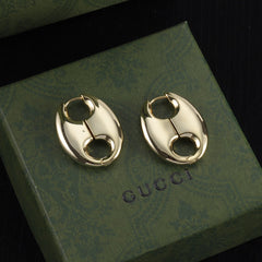 Fashionable Solid Color Chain Earrings