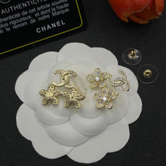 Sparkling Flower Diamond Earrings