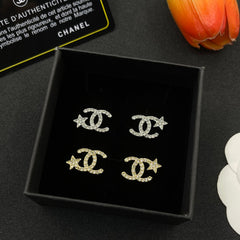 Versatile diamond star earrings