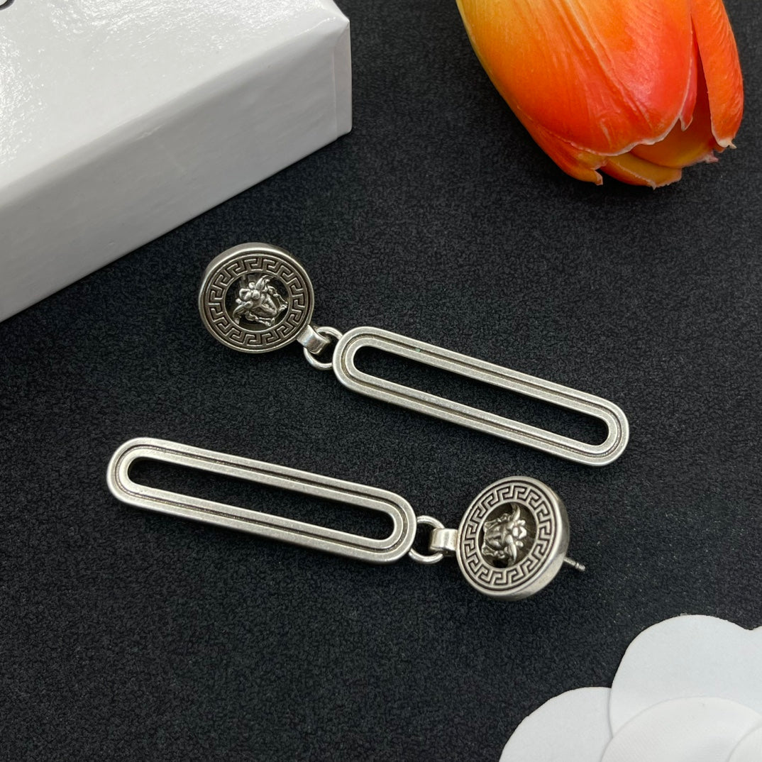 Retro Avatar Long Earrings