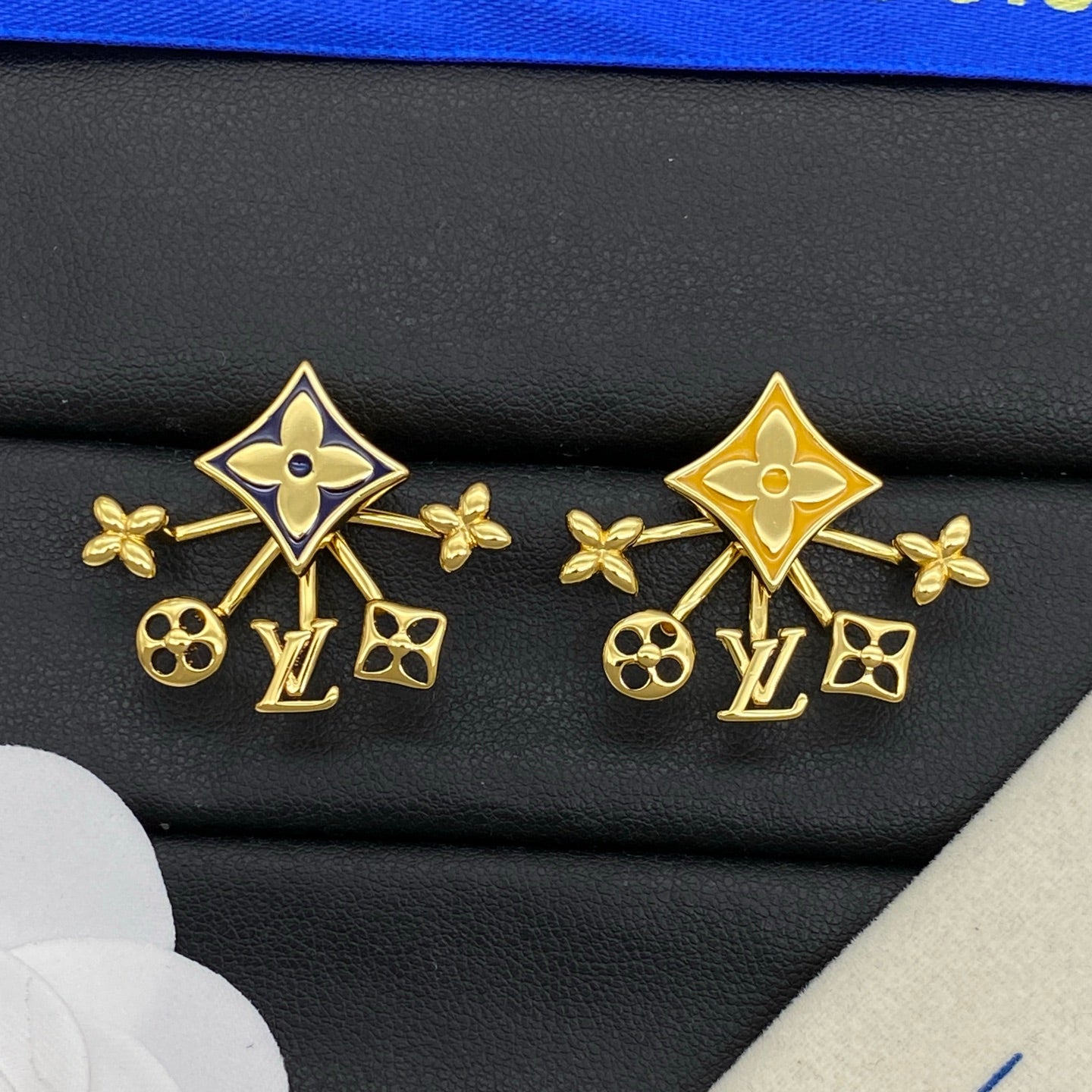 Monogram Flower Earrings