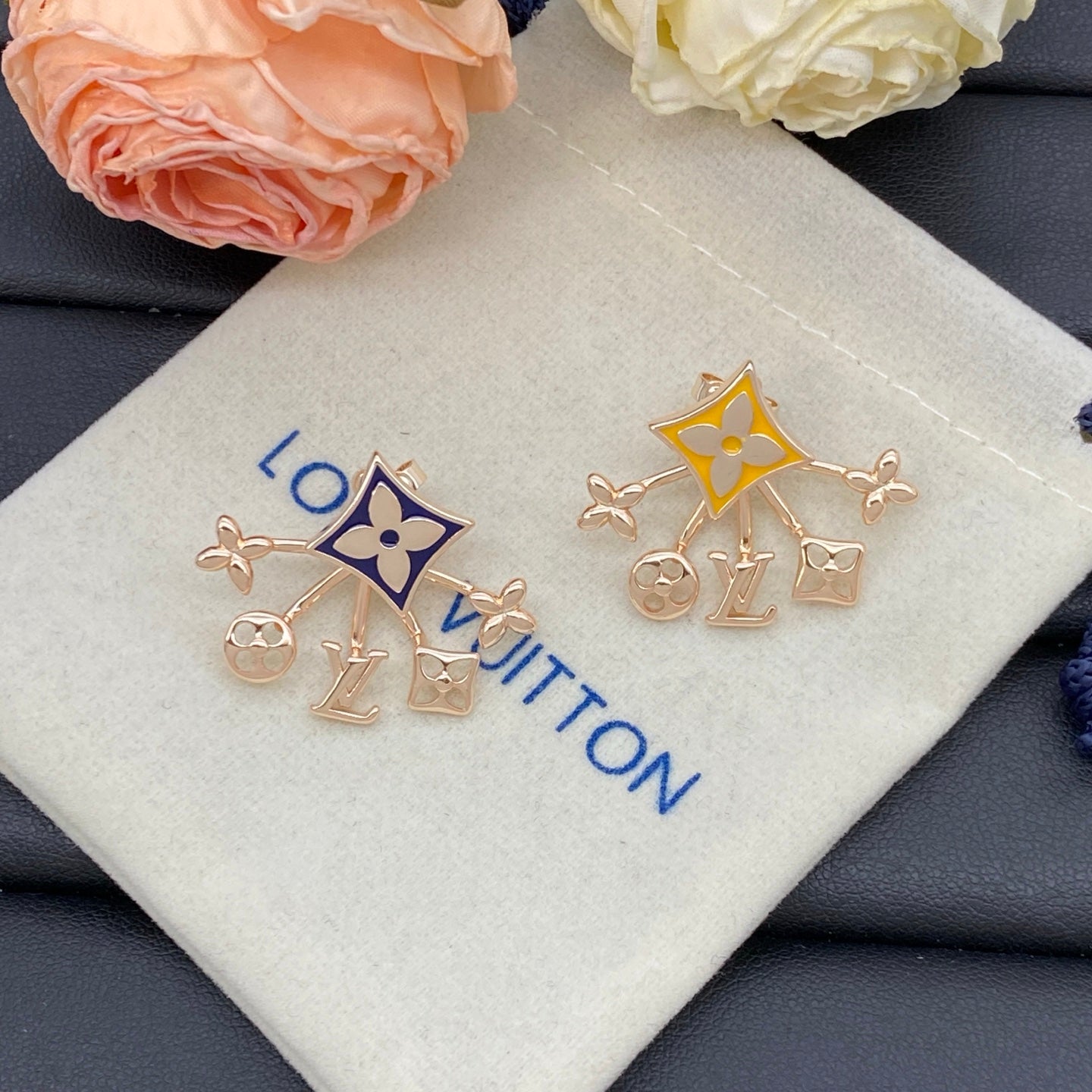 Monogram Flower Earrings