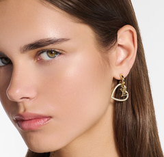 Diamond Heart Earrings