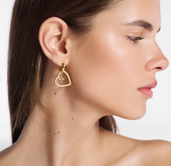 Diamond Heart Earrings