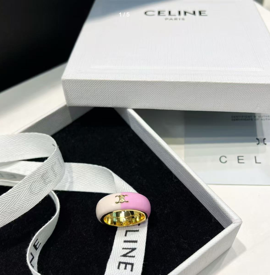 Monogram Enamel Colorblock Ring