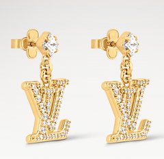 Full Diamond Letter Earrings