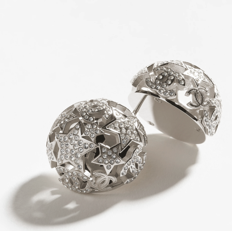 Hollow Star Hemisphere Earrings