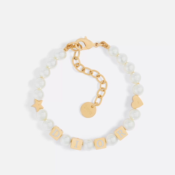 Dice latte lacquer Pearl Bracelet