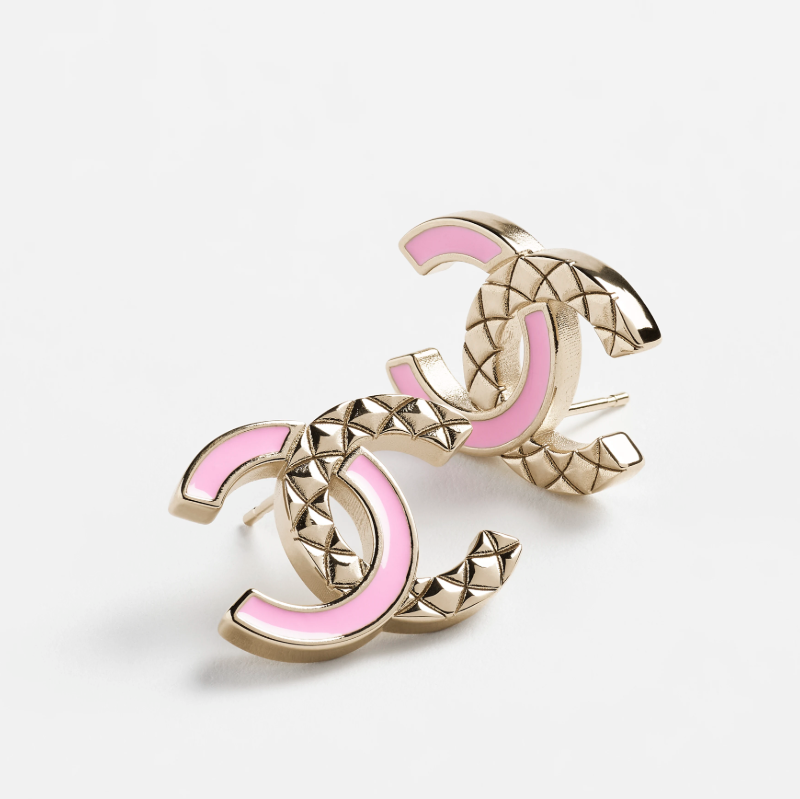 Diamond Enamel Earrings