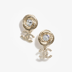 Spinning Thread Diamond Earrings