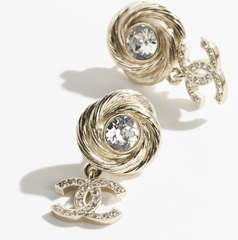 Spinning Thread Diamond Earrings