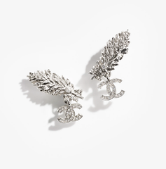 Diamond Leaf Earrings