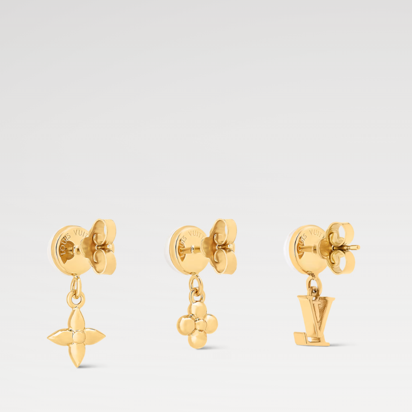 Pearl Flower Earrings Three-piece Set