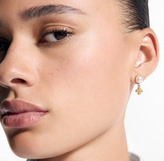 Pearl Flower Earrings Three-piece Set
