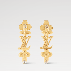 Floral Diamond Hoop Earrings