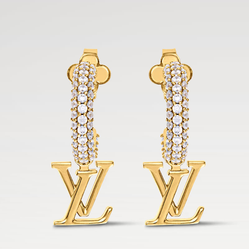 Full Diamond Hoop Earrings