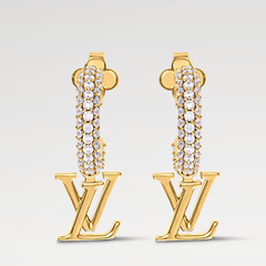 Full Diamond Hoop Earrings