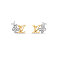 Full Diamond Floral Earrings