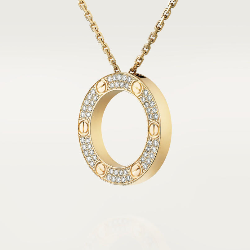 Classic Round Diamond Necklace