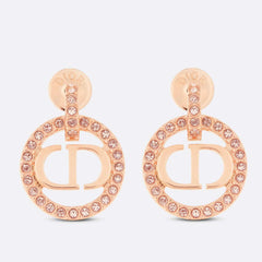 Elegant Diamond Round Earrings