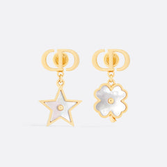 Asymmetrical Mother-of-Pearl Earrings