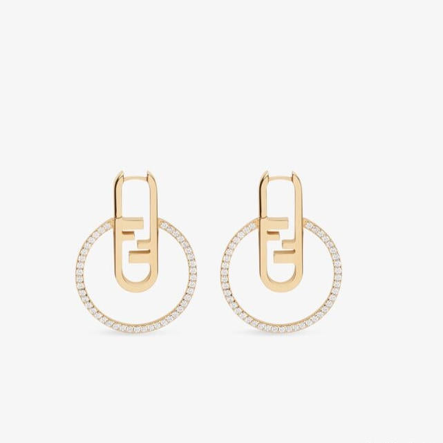 Fashion Round Diamond Drop Earrings
