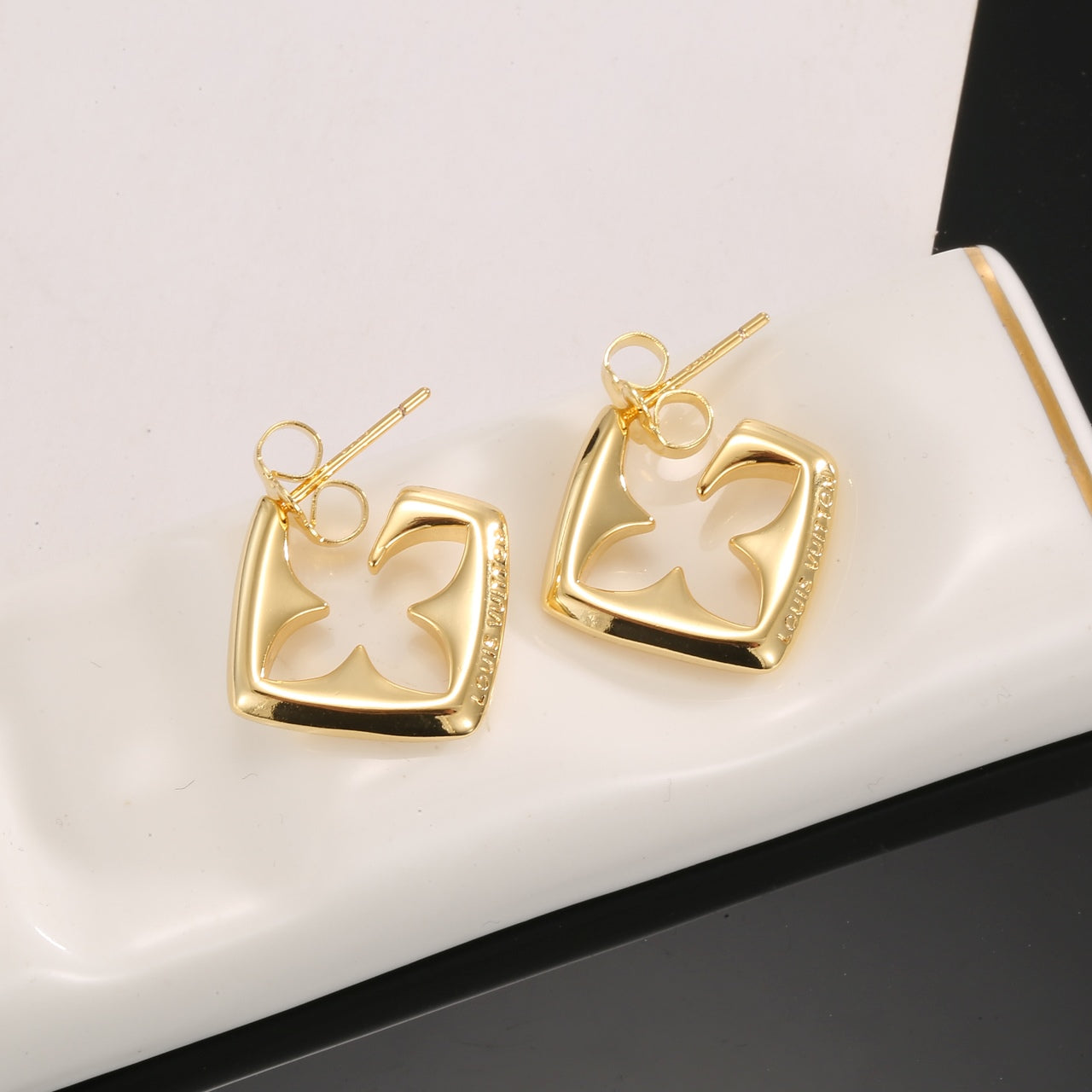 Personalized Floral Earrings